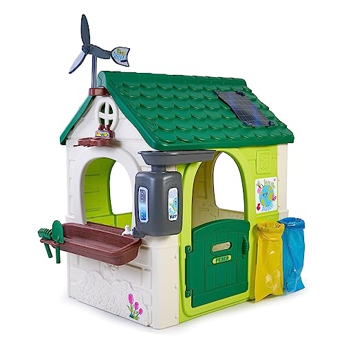 FEBER-Maison-Eco-House-Maison-de-Jardin-educative-avec-Jeux-ecologiques-avec-jardiniere-Urbaine-2-poubelles-Un-Moulin-pour-Les-garcons-et-Les-Filles-Amoureux-de-la-Nature-2-Ans-Celebre-0