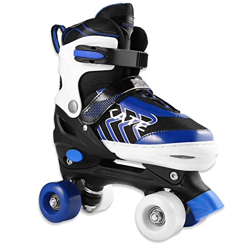 Hikole-Patins-a-roulettes-pour-Enfants-debutants-Patins-a-roulettes-reglables-avec-8-Roues-en-polyurethane-pour-garcons-Filles-Femmes-Hommes-0