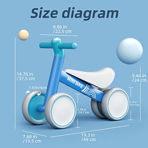 KORIMEFA-Draisienne-Bebe-1-an-Jouet-Enfant-pour-Bebe-12-24-Mois-Baby-Walker-Fille-Garcon-1-2-Ans-Jouet-dEquitation-Trotteur-Bebe-Premier-Cadeau-Anniversaire-Noel-0-2