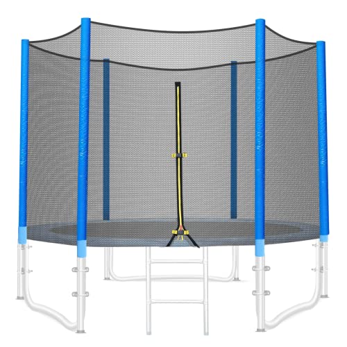LIFERUN-Filet-de-Securite-pour-Trampoline-de-Jardin-Filet-de-Protection-pour-Trampoline-O244305366-cm-Convient-pour-68-Barres-Resistant-aux-UV-Porte-dEntree-avec-Fermeture-a-Glissiere-0