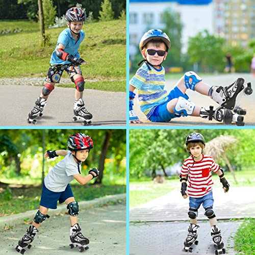 Patins-a-roulettes-Ajustables-pour-garcons-Filles-Enfants-debutants-4-Tailles-de-Patins-a-roulettes-pour-Les-Petits-ou-Grands-Enfants-avec-des-Roues-Lumineuses-0-2