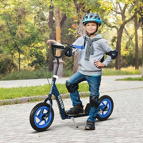 AIYAPLAY-Trottinette-patinette-Scooter-Enfant-Grandes-Roues-de-6-a-12-Ans-Hauteur-reglable-Frein-arriere-bequille-0-0