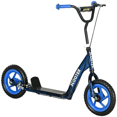 AIYAPLAY-Trottinette-patinette-Scooter-Enfant-Grandes-Roues-de-6-a-12-Ans-Hauteur-reglable-Frein-arriere-bequille-0