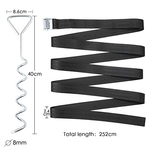Hodzeed-4-Sets-De-Piquets-dancrage-Robustes-pour-Trampoline-Kit-dancrage-Au-Sol-Piquets-en-Acier-Galvanise-Inoxydables-pour-Trampoline-Jardin-Camp-Balancoire-avec-4-Sangles-Solides-0-0