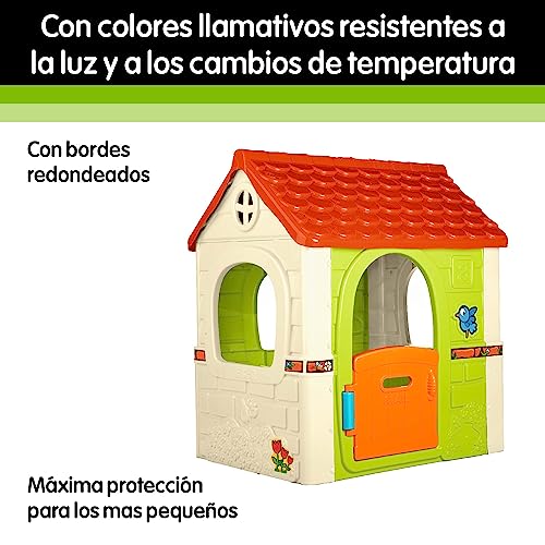 FEBER-Fantasy-House-Maison-de-Jeu-Exterieur-Maison-de-Jeu-avec-Porte-Pliante-pour-Jouer-a-lexterieur-ou-a-la-Maison-Multicolore-Robuste-et-Facile-a-Assembler-pour-Les-Enfants-de-2-a-6-Ans-0-2
