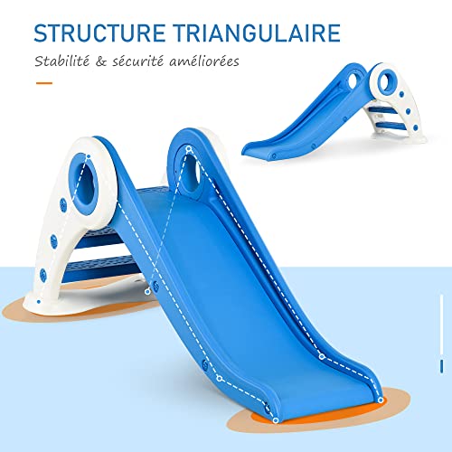 HOMCOM-Toboggan-Enfant-Pliable-3-a-6-Ans-Usage-interieur-exterieur-dim-120L-x-50l-x-56H-cm-HDPE-0-2