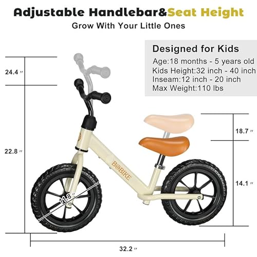 MHCYLION-Draisienne-pour-Enfants-de-2-a-5-Ans-Draisiennes-sans-Pedales-avec-Guidon-et-Selle-Reglables-Velo-denfant-Ultra-Leger-Velo-dequilibre-pour-Garcons-Filles-0-0