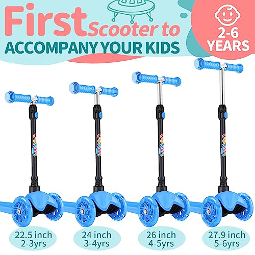 BELEEV-A1-Trottinette-pour-Enfants-de-2-a-6-Ans-Trottinette-a-3-Roues-pour-Tout-Petits-Filles-et-Garcons-LED-Roues-Lumineuses-Hauteur-Reglable-Inclinee-pour-Diriger-Plateau-Antiderapant-0-0