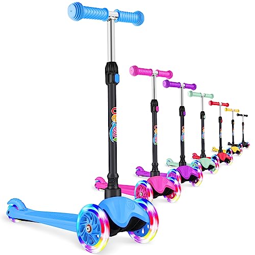 BELEEV-A1-Trottinette-pour-Enfants-de-2-a-6-Ans-Trottinette-a-3-Roues-pour-Tout-Petits-Filles-et-Garcons-LED-Roues-Lumineuses-Hauteur-Reglable-Inclinee-pour-Diriger-Plateau-Antiderapant-0