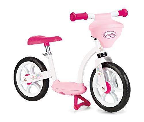 Smoby-Corolle-Draisienne-Confort-Velo-Enfant-Leger-avec-Bequille-Selle-Reglable-Roues-Silencieuses-Porte-Poupon-Integre-770125-0