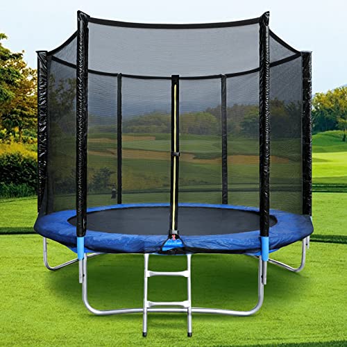 HomeMiYN-Trampoline-dexterieur-pour-Enfants-Trampolines-de-Jardin-avec-Filet-de-Protection-pour-echelle-de-securite-183-244-305-366-cm-Trampoline-dinterieur-Combo-Bounce-pour-Enfants-Famille-0