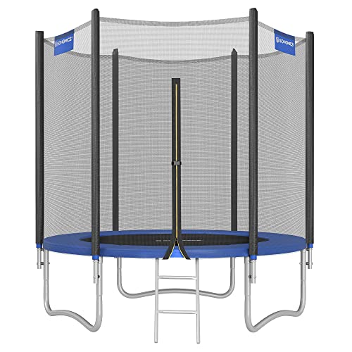 SONGMICS-Trampoline-pour-Enfants-Filet-de-Protection-Echelle-Certificat-TUV-Rheinland-GS-0