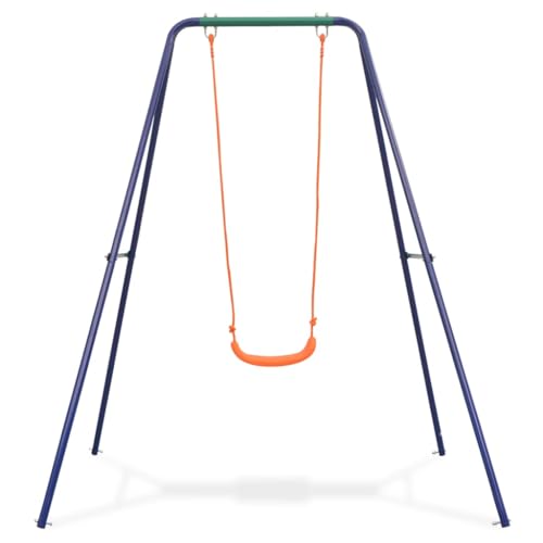 vidaXL-Balancoire-Simple-Orange-Aire-de-Jeux-Portique-Balancelle-pour-Enfant-0-0