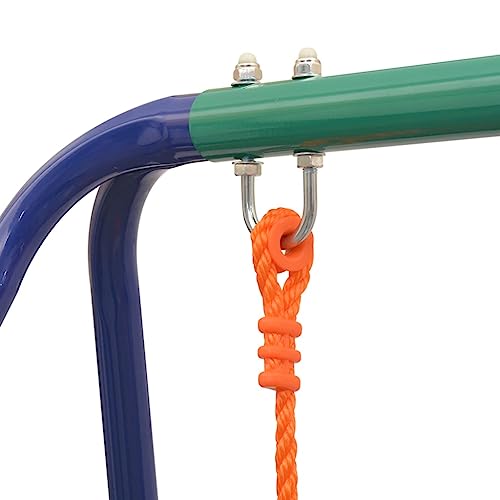 vidaXL-Balancoire-Simple-Orange-Aire-de-Jeux-Portique-Balancelle-pour-Enfant-0-2