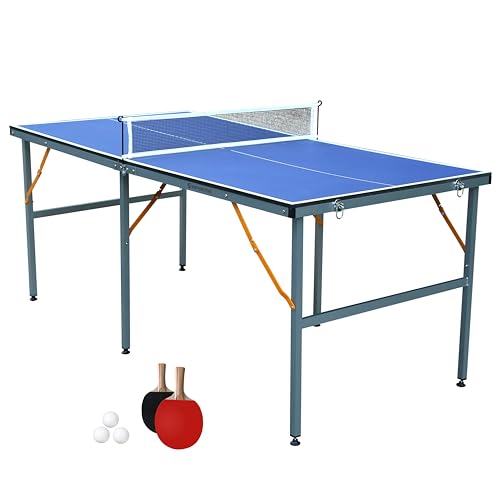 NORTHERN-STONE-Jeu-de-Tennis-de-Table-de-Taille-Moyenne--Jeu-de-Tennis-de-Table-Portable-interieurexterieur-avec-Filet-2-Raquettes-de-Tennis-de-Table-et-3-balles-0