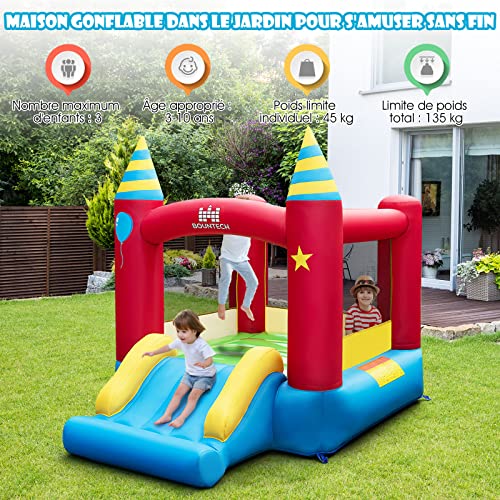 COSTWAY-Chateau-Gonflable-avec-Toboggan-Lisse-Aire-de-Jeux-Gonflable-en-Tissu-Oxford-avec-Maison-de-Rebond-Sac-de-Transport-pour-3-Enfants-de-3-10-Ans-Charge-135KG-206x190x205CM-0-0