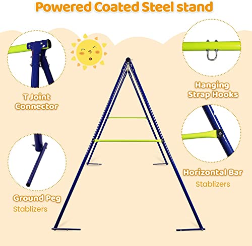 Dripex-Portique-de-Balancoire-en-Metal-Portique-Balancoire-Exterieur-Robuste-en-Forme-de-A-Support-de-Balancoire-avec-4-Chevilles-au-Sol-Charge-Max-200KG-0-0