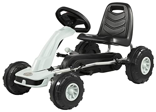 HyperMotion-Karts-pour-Enfants-Voiture-a-Pedales-de-3-a-5-Ans-Go-Kart-Buggy-Katring-Quad-2-Freins-a-Main-sur-Roues-Arrieres-4-Roues-metal-Plastique-0