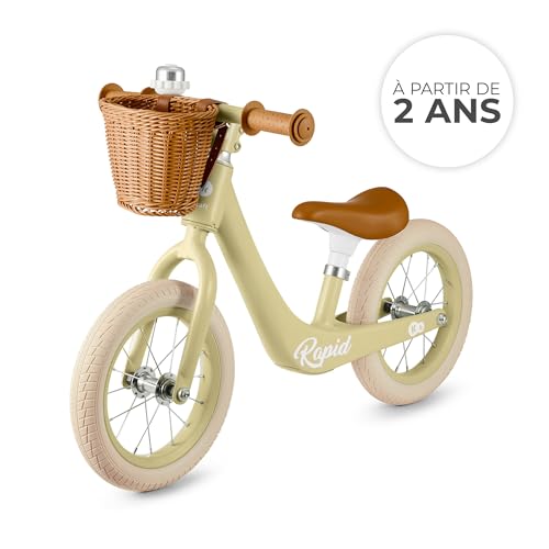 KINDERKRAFT-Rapid-2-Draisienne-en-Metal-Velo-sans-Pedale-Velo-Bebe-Siege-Reglable-Style-Retro-pour-Les-Enfants-de-2-Ans-pese-37-kg-0-1