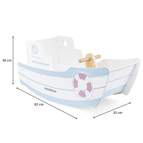 Mamabrum-Grand-Bateau-a-Bascule-en-Bois-Effet-Exceptionnel-sur-Le-developpement-Bascule-Confortable-apaisant-pour-Le-Jardin-a-Bascule-du-bebe-a-Bascule-0-2