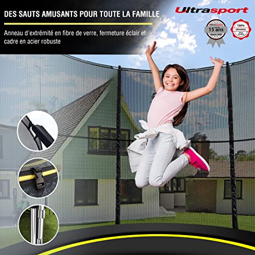 Ultrasport-Printemps-Moins-Trampoline-sur-Sauter-O244305366-certifie-TUV-Rheinland-GS-systeme-Corde-elastiqu-Trampoline-Jardin-Rond-Compris-poteaux-remboure-Filet-securite-et-couvrture-Bord-0-0