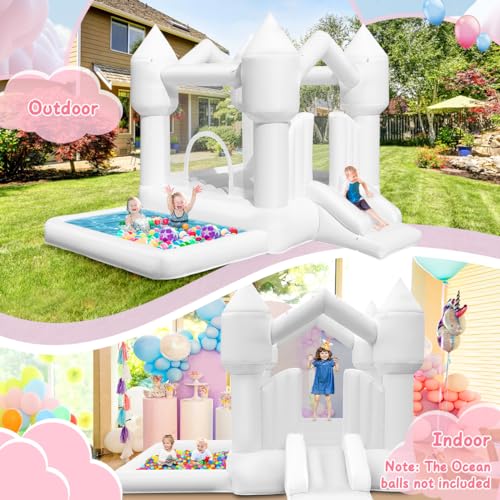 Chateau-Gonflable-Blanc-Exterieur-avec-Toboggan-Trampoline-et-Piscine-a-Balles-Chateau-Gonflable-Enfant-avec-Soufflerie-pour-Interieur-Jardin-Parc-Fete-Mariage-Anniversaire-Cadeaux-320280210cm-0-1