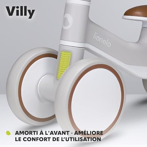 LIONELO-Villy-Draisienne-Legere-Velo-a-4-Roues-de-1-a-3-Ans-jusqua-30-kg-Amorti-a-lavant-Siege-Ergonomique-pour-Les-Filles-et-Les-Garcons-Jouet-dEquitation-Trotteur-Bebe-0-1