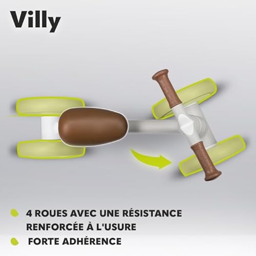 LIONELO-Villy-Draisienne-Legere-Velo-a-4-Roues-de-1-a-3-Ans-jusqua-30-kg-Amorti-a-lavant-Siege-Ergonomique-pour-Les-Filles-et-Les-Garcons-Jouet-dEquitation-Trotteur-Bebe-0-2