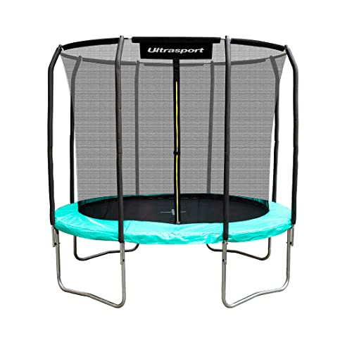 Ultrasport-Jardin-Trampoline-Lotus-Rond-rectangulaire-INCL-Filet-securite-differentes-Taille-213cm-a-420cm-Nouveau-Trampoline-resistant-intemperie-Trampoline-exterieur-Haut-capacite-Charge-0