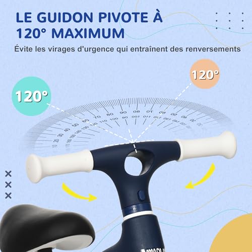 AIYAPLAY-Draisienne-velo-pour-Enfants-draisienne-bebe-siege-reglable-2-Roues-sans-pedales-Jouet-Enfant-pour-bebe-18-36-Mois-jusqua-25-kg-pour-garcons-et-Filles-Bleu-0-1