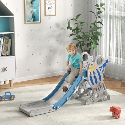 AIYAPLAY-Toboggan-pour-Enfants-Toboggan-interieur-pour-Enfants-de-18-a-36-Mois-jusqua-30-kg-157L-x-465l-x-80H-cm-0-0