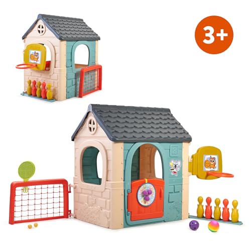 FEBER-Casual-6-Activities-House-maisonnette-avec-6-activites-de-Jeu-Accessoires-Inclus-pour-Les-Jeux-Couleurs-resistantes-a-la-lumiere-du-Soleil-Montage-Facile-3-Ans-Famosa-FEH23000-0-0