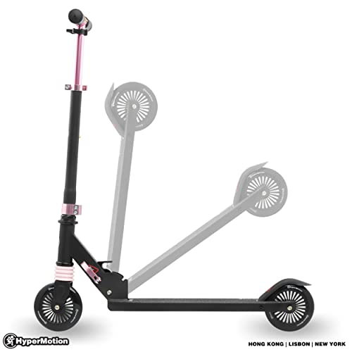 HyperMotion-Trottinette-Enfant-4-5-6-7-8-9-Ans-Pliable-Scooter-Wally-2-Roues-avec-Amortisseur-Guidon-Reglable-Roues-en-Caoutchouc-de-125-mm-0-2