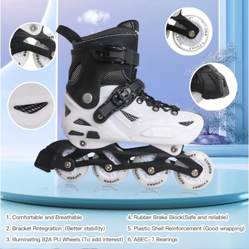 Patins-a-Roues-alignees-Ajustables-pour-Filles-et-garcons-Roller-Enfant-Garcon-Debutants-Patins-a-roulettes-pour-lexterieur-et-linterieur-0-1