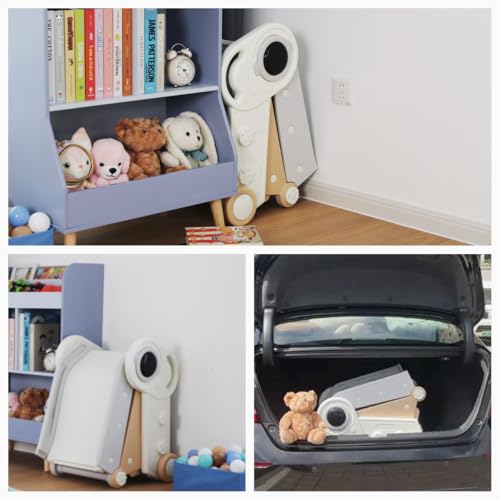 Toboggan-pour-Enfants-Toboggan-Enfant-Exterieur-et-Interieur-Toboggan-Amusant-Toboggan-Double-Pliable-Stable-Sur-Forme-dastronaute-Jusqua-50-kg-Vert-GrisJaune-Gris-0-1