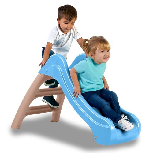 FEBER-Toboggan-de-Reve-Petit-Toboggan-de-Jardin-Escalier-Antiderapant-Couleurs-Resistantes-au-Soleil-et-aux-Changements-de-Temps-Montage-Facile-A-partir-de-1-an-Famosa-FEL15000-0
