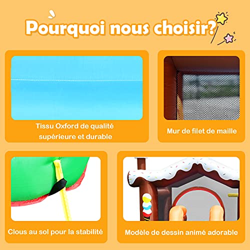 GOPLUS-Chateau-Gonflable-Aquatique-avec-Souffleur-avec-PiscinePistolet-dEau-Toboggan-Aquatique-pour-Enfants-3-10-Ans-Bleu-sans-Souffleur-0-2