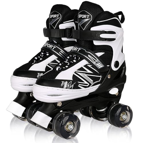 Patins-a-roulettes-pour-Enfants-pour-garcons-Filles-Enfants-debutants-Bambins-Patins-a-roulettes-Ajustables-avec-Toutes-Les-Roues-Lumineuses-pour-Les-Enfants-Petits-Grands-Enfants-0