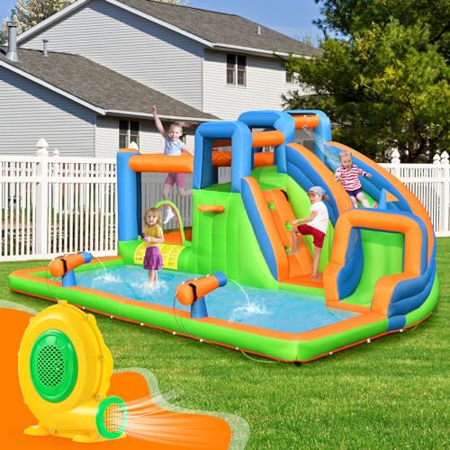 GOPLUS-Souffleur-Electrique-Gonflable-Ventilateur-pour-Structures-Chateau-Gonflable-4-Piquets-de-Sol-Poignee-Pratique-pour-Chateau-Gonflable-Toboggans-Parc-Aquatique-Gonflable-0