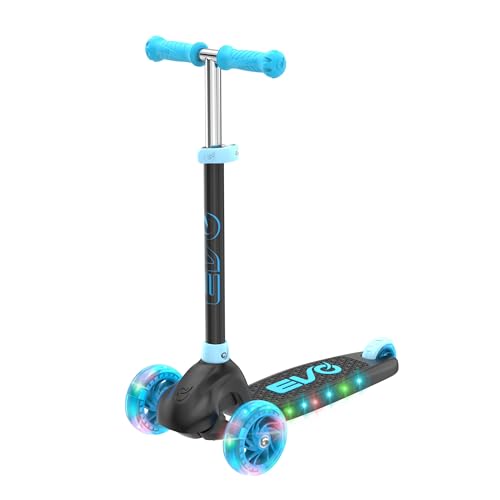 EVO-Eclipse-Trottinette-lumineuse-a-3-roues-Trottinette-pour-enfants-avec-poignee-reglable-en-hauteur-Trottinette-a-hauteur-de-poignee-reglable-pour-garcons-et-filles-Trottinette-pour-enfants-0