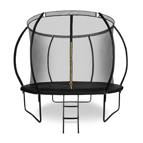 HyperMotion-Trampoline-Exterieur-Enfant-3-avec-echelle-et-Filet-interieur-pour-la-Maison-et-Le-Jardin-equipement-daire-de-Jeux-Trampoline-pour-Enfants-Double-Pieds-305-cm-10FT-0