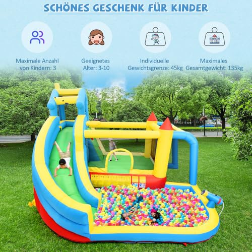 Seyakany-Chateau-gonflable-pour-enfants-parc-aquatique-exterieur-multifonctionnel-trampoline-toboggan-aquatique-petit-toboggan-fontaine-pistolets-a-eau-auvent-de-magasincompris-souffleur-450W-0-0