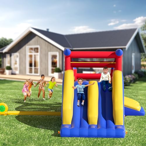 VEVOR-Chateau-Gonflable-Structure-Gonflable-avec-Souffleur-Toboggan-et-Sac-de-Rangement-Trampoline-Exterieur-Aire-de-Jeu-Gonflable-dArriere-Cour-pour-Enfants-Ages-de-3-a-8-Ans-465x260x235-cm-0-0