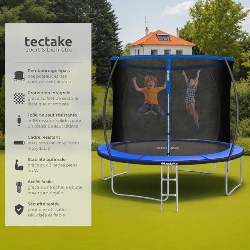 tectake-Trampoline-Rond-O305cm-avec-Echelle-Trampoline-Filet-de-Protection-Tour-rembourre-Enfant-Adultes-Certifie-Intertek-Securite-Maximale-Jardin-Cadeau-0-0