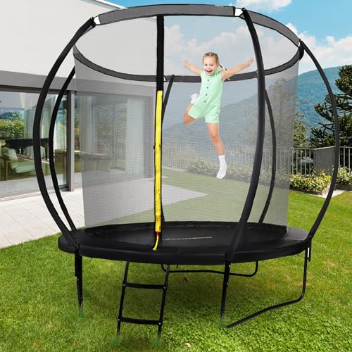 Hypermotion-Trampoline-Exterieur-Enfant-3-Ans-244305-366430-487-cm-Sechage-Rapide-et-Deperlant--Excellente-Elasticite-de-Saut--Trampoline-de-Jardin-avec-Filet-de-Securite-0-0