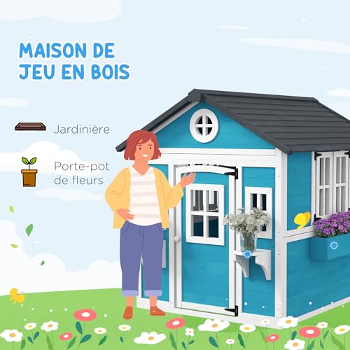 Outsunny-Cabane-Enfant-exterieur-Maison-Enfant-exterieure-avec-Porte-fenetres-et-jardinieres-cabane-de-Jardin-pour-Enfant-3-8-Ans-114-x-1264-x-135-cm-Bleu-0-1