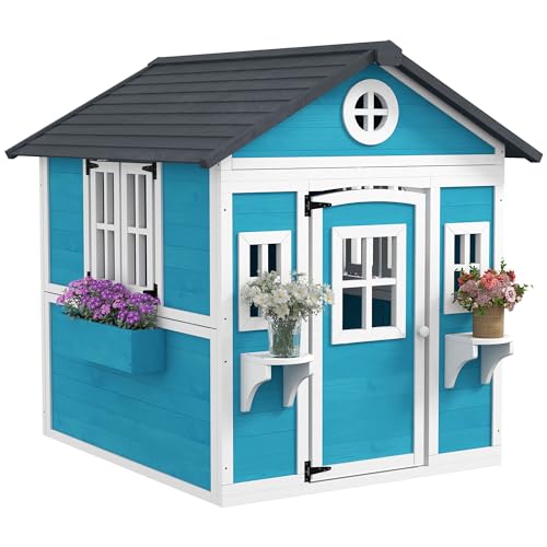 Outsunny-Cabane-Enfant-exterieur-Maison-Enfant-exterieure-avec-Porte-fenetres-et-jardinieres-cabane-de-Jardin-pour-Enfant-3-8-Ans-114-x-1264-x-135-cm-Bleu-0