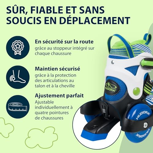 HUDORA-Rollschuhe-My-First-Quad--Patins-pour-Kinder--Schuhe-mit-Rollen--Patins-a-roulettes-pour-Madchen-Jungs-in-Verschiedenen-Farben--Patins-a-roulettes-Grosenverstellbare-0-2