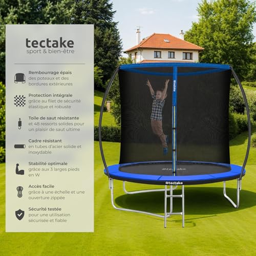 tectake-Trampoline-Rond-avec-Echelle-Trampoline-Filet-de-Protection-Tour-rembourre-Enfant-Adultes-Certifie-Intertek-Securite-Maximale-Jardin-Cadeau-Diverses-Tailles-0-0
