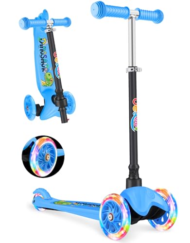 BELEEV-Trottinette-Enfants-2-Ans-Trotinette-a-3-Roues-pour-Filles-et-Garcons-LED-Roues-Lumineuses-4-Hauteur-Reglable-Inclinee-pour-Diriger-Plateau-Antiderapant-Scooter-pour-Tout-Petits-2-6-Ans-0